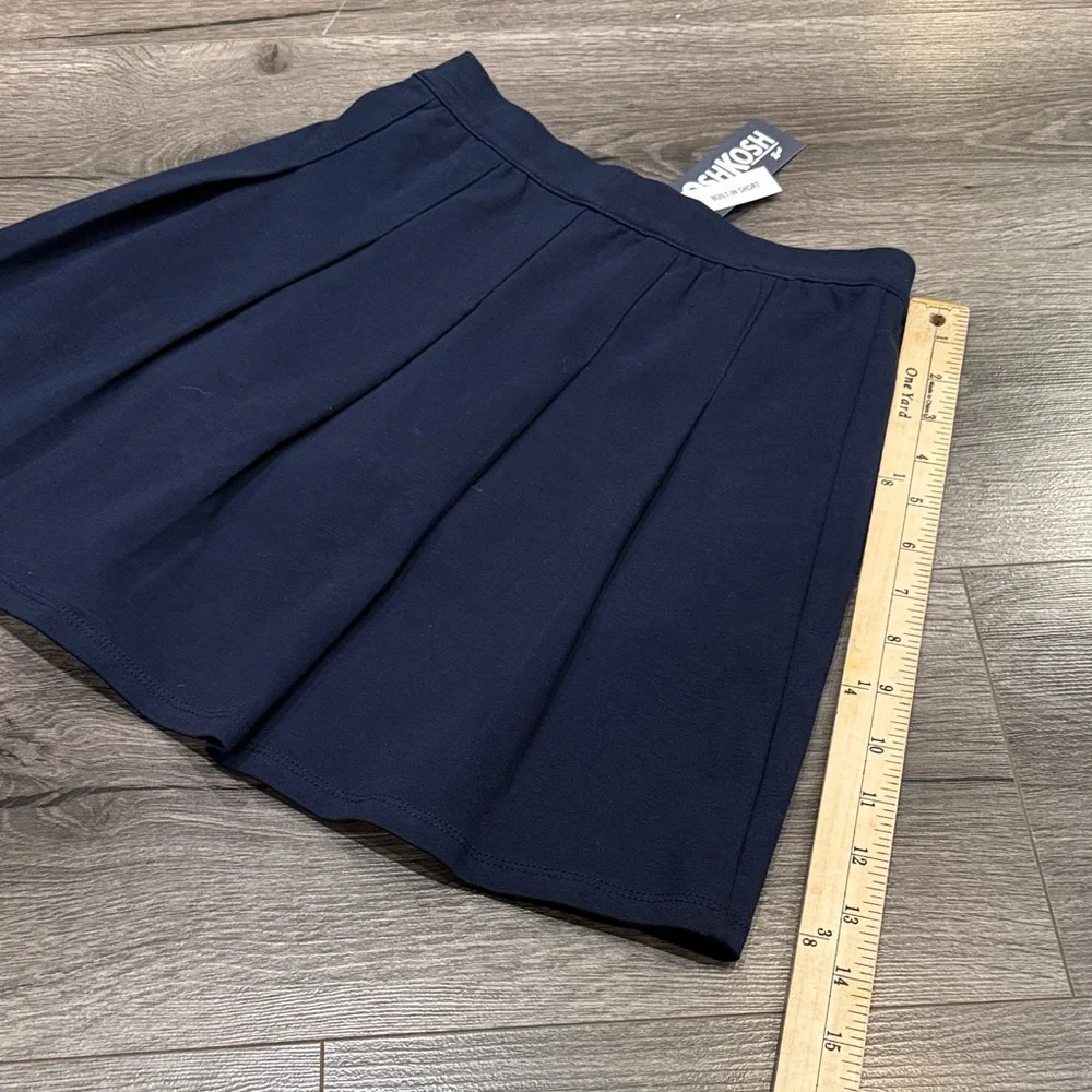 OshKosh B'gosh Dark Blue Pleated Skort Skater Uniform Versatile adorable